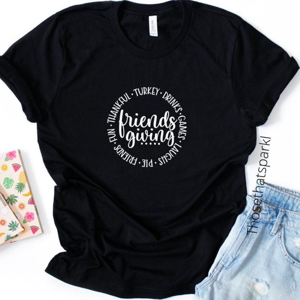 Friendsgiving T-shirt, Thanksgiving T-shirt, loose Fit